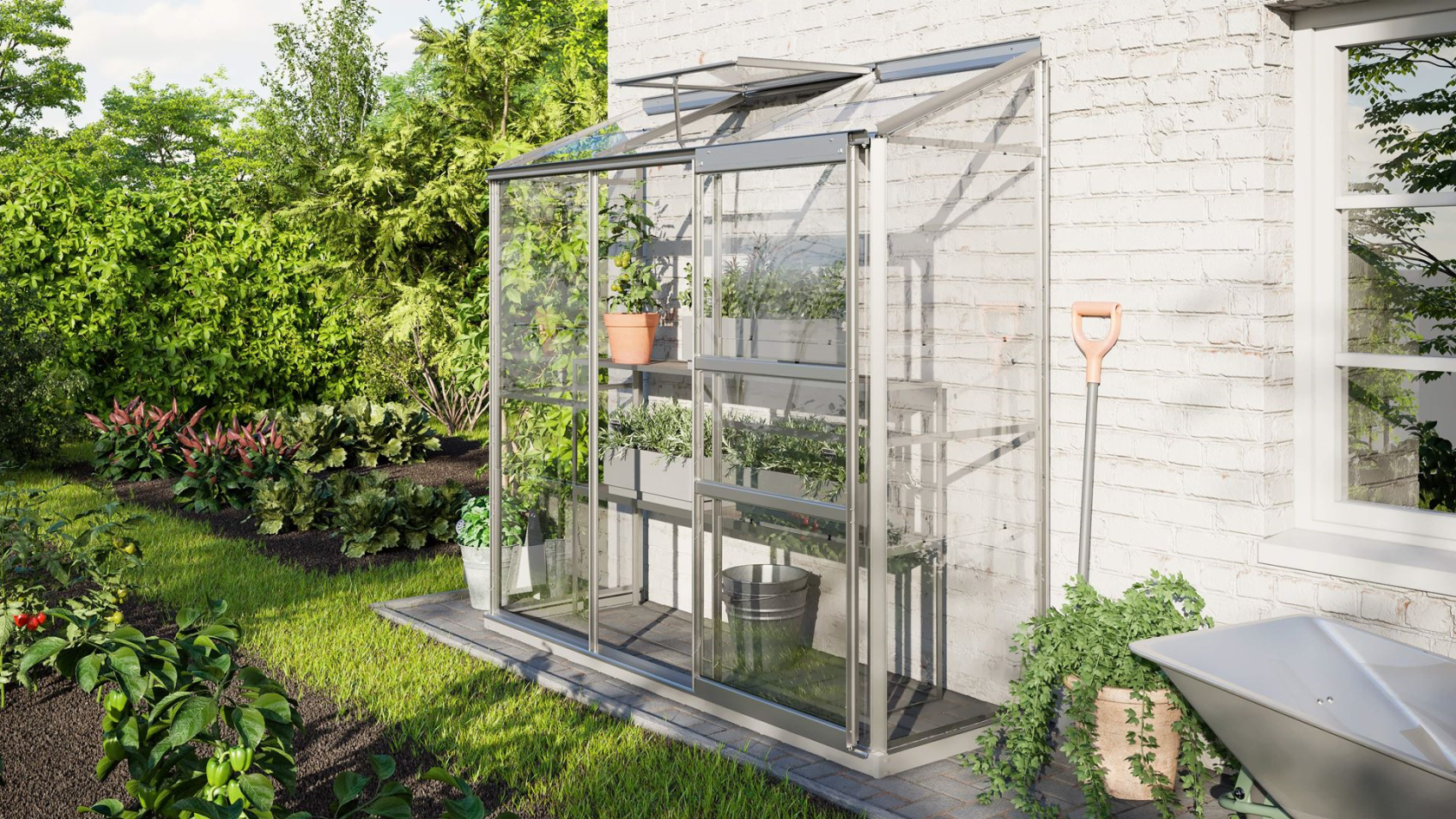 Vitavia Ida muurserre - 1,3m² - Aluminium
