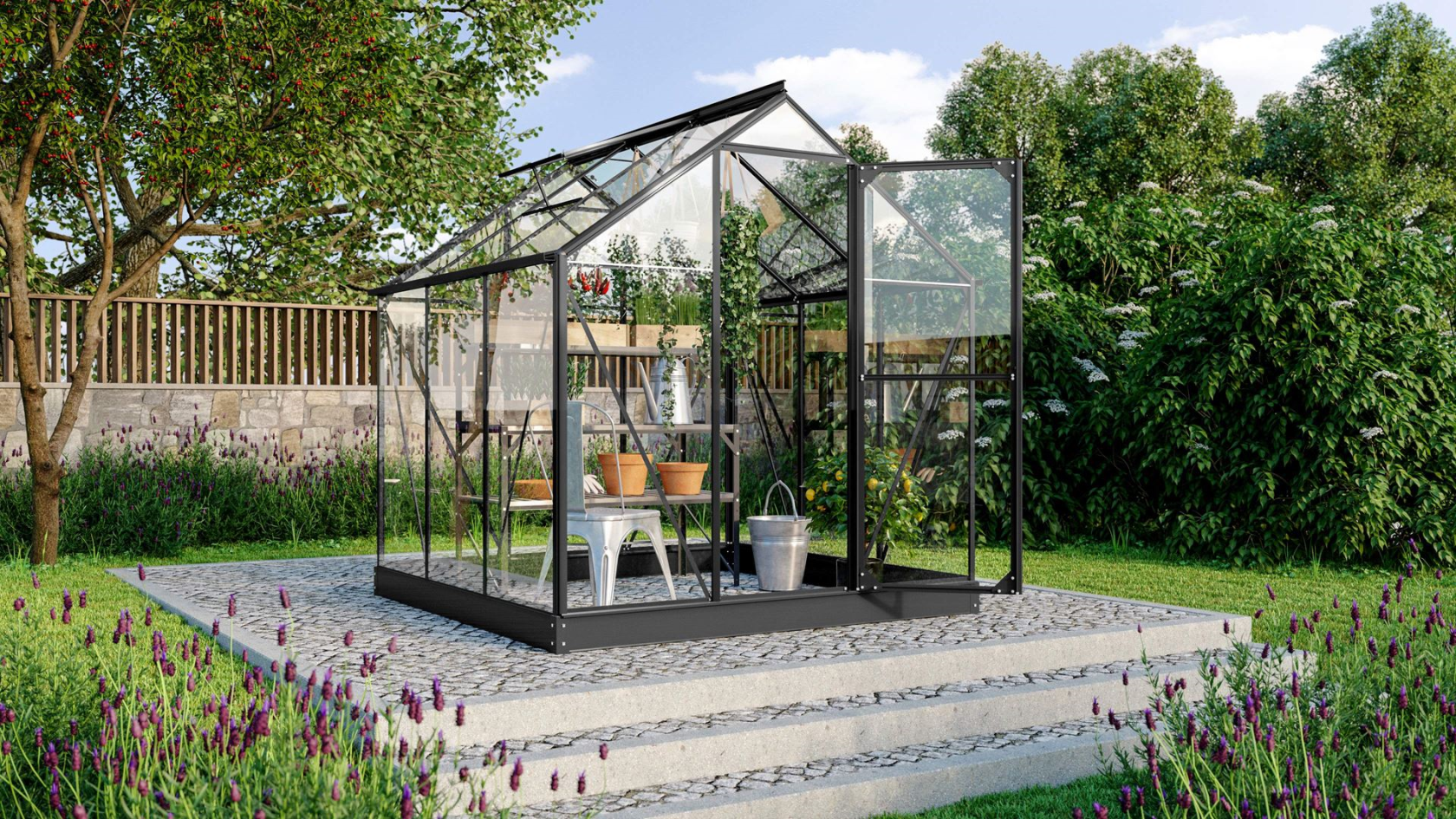 Vitavia Triton serre - 3,8m² - Zwart