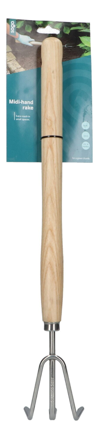 SOGO Handharkje 3-tands - Lange Steel - Roestvrijstaal - Ergonomisch afbeelding