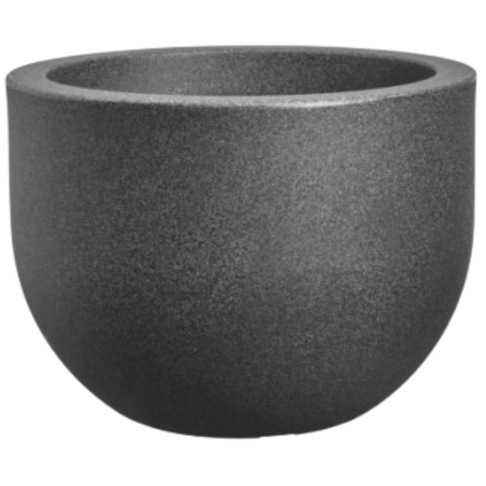 Florus Grace Rond 40cm Bloempot - Antraciet - Lichtgewicht afbeelding