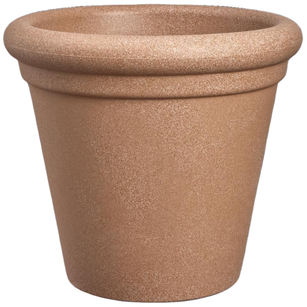 Florus Grace Rond 40cm Bloempot - Terra - Lichtgewicht afbeelding