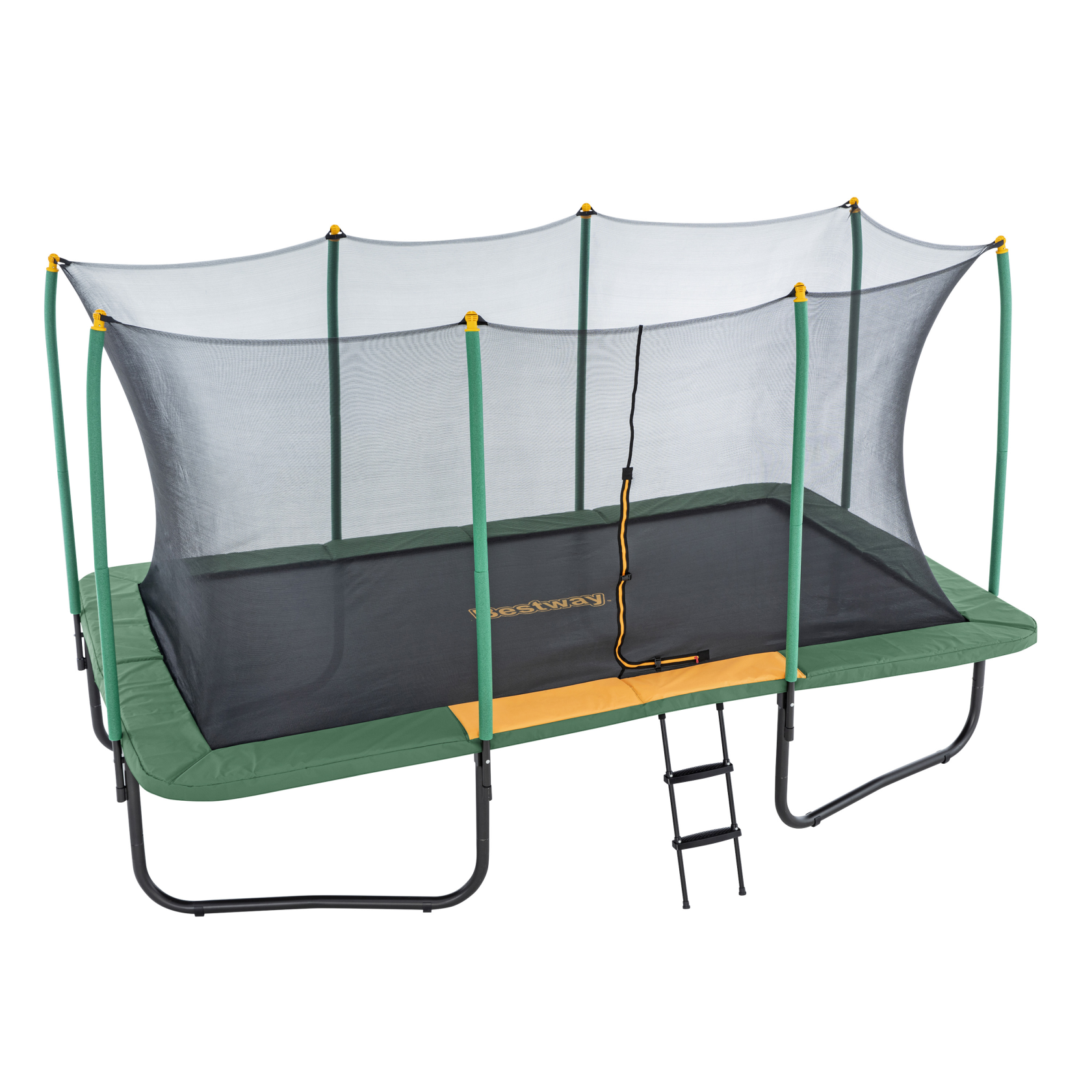 Bestway Xtreme Air Productserie Trampoline - 4,57m x 2,74m x 2,83m - Donkergroen - Inclusief Ladder afbeelding