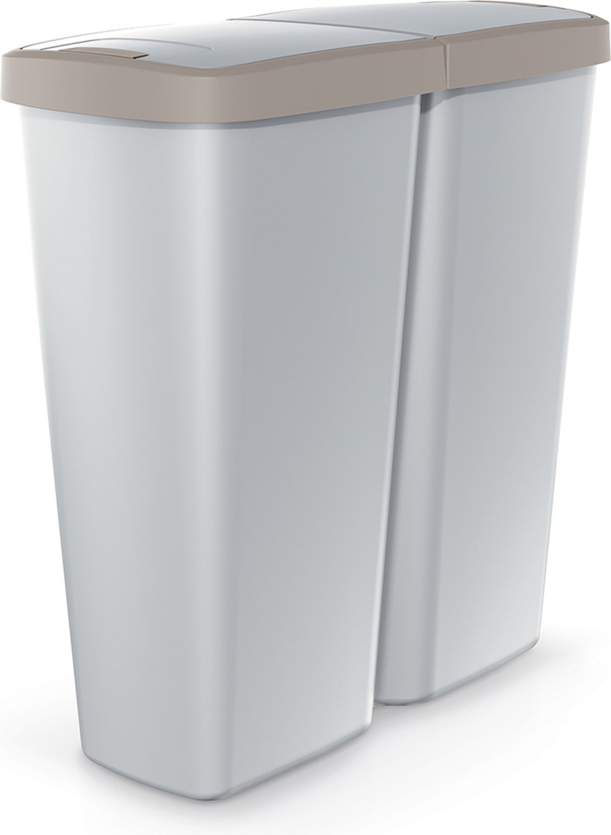 Prosperplast Urbi Square Plantenbak - 29,5 x 55 cm - Wit afbeelding