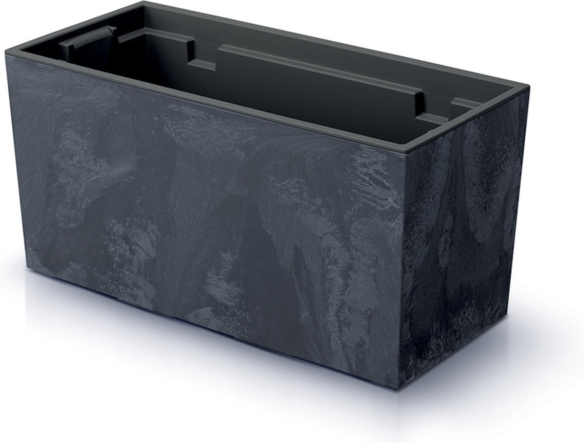 Prosperplast Urbi Case Beton Effect - Antraciet - 39,5 x 18,5 cm - Betonlook afbeelding