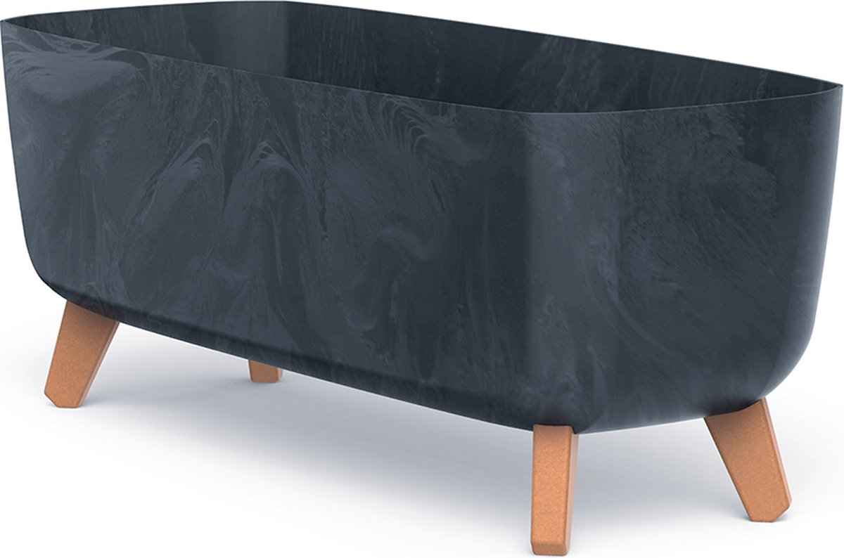 Prosperplast Gracia Case Bloempot - Antraciet - 58 cm - Beton Look afbeelding