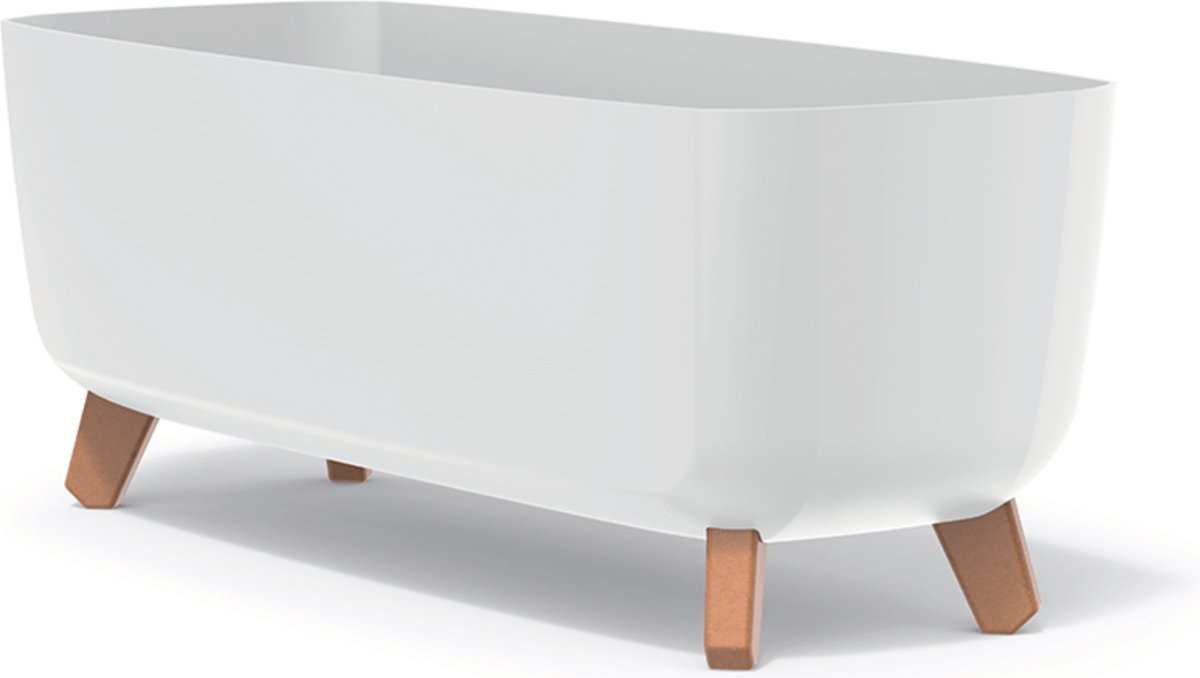Prosperplast Gracia Case - Wit - 58 x 24 cm - Op Poten