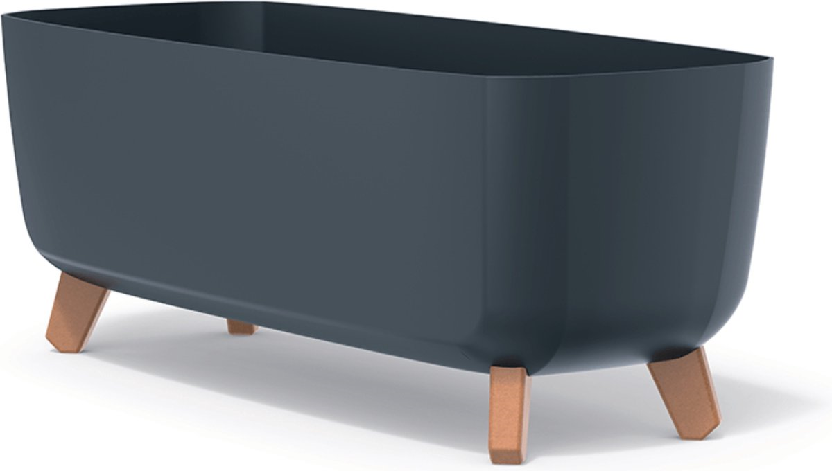 Prosperplast Gracia Case Plantenbak - 58 cm - Antraciet - Op Poten afbeelding