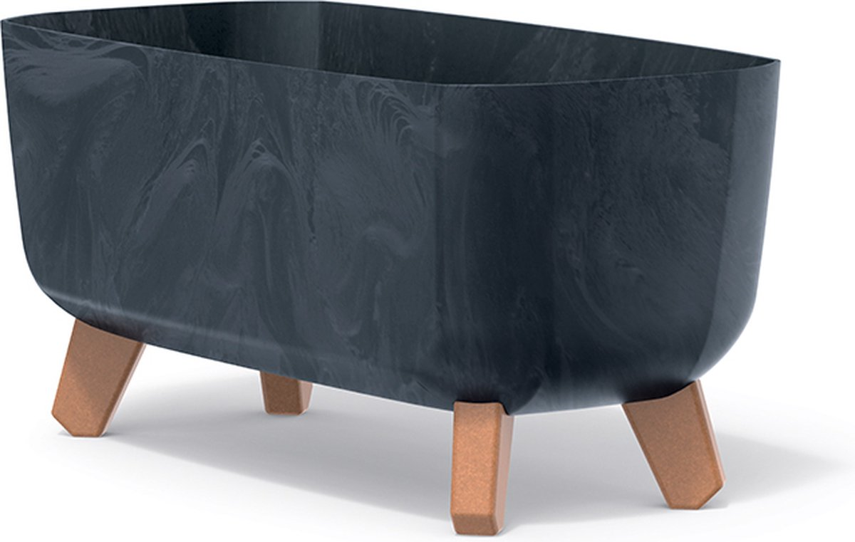 Prosperplast Gracia Case Bloempot - Antraciet - 39 cm - Beton Look afbeelding