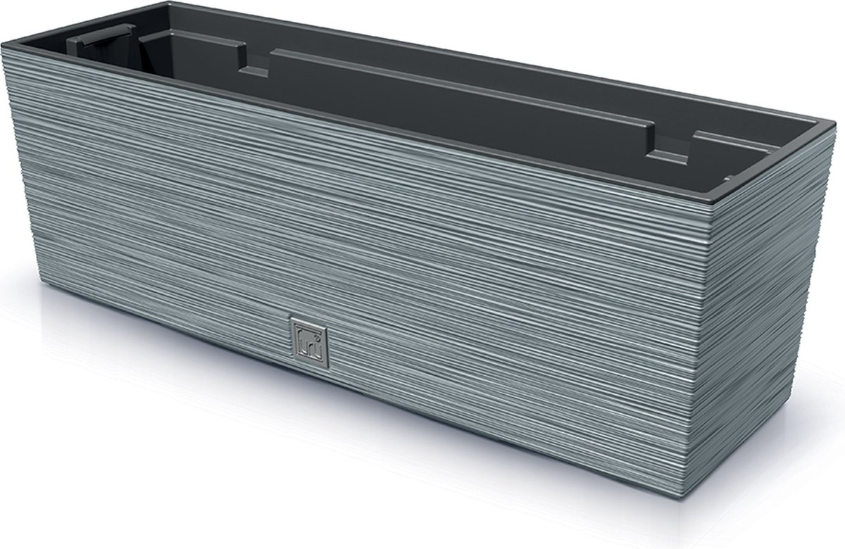 Prosperplast Furu Case Plantenbak - Beton Look - 58 cm - Geribbeld