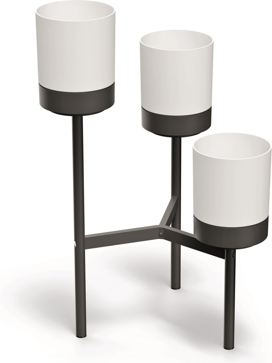 Prosperplast Bloomie Stand Plantenstandaard - Wit - 3 Potten - 80,5 cm