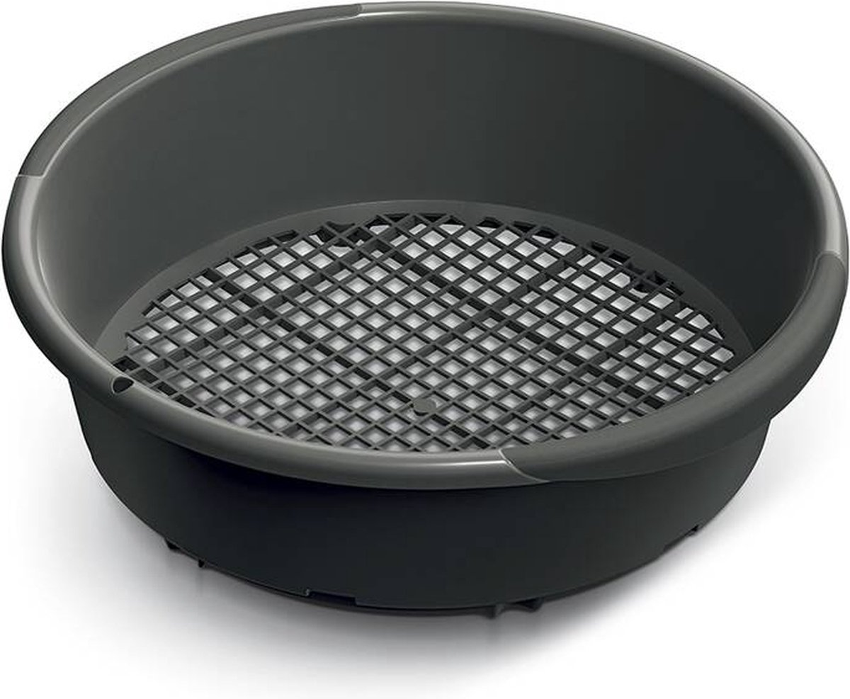 Prosperplast Respana Tuinzeef - Zwart - 37,4 x 37,4 cm - Maaswijdte 10 mm afbeelding
