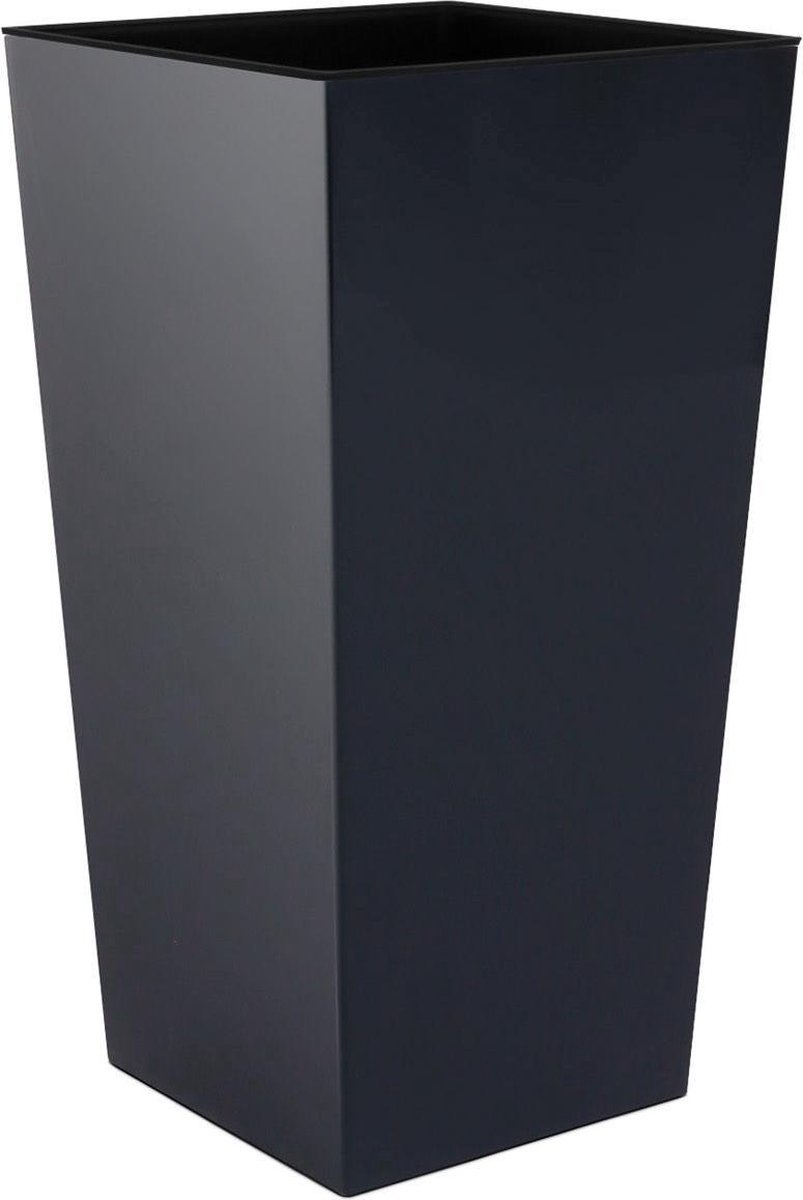 Prosperplast Gracia Square Eco Wood Bloempot - 39 cm - Eco Wit - Op poten afbeelding