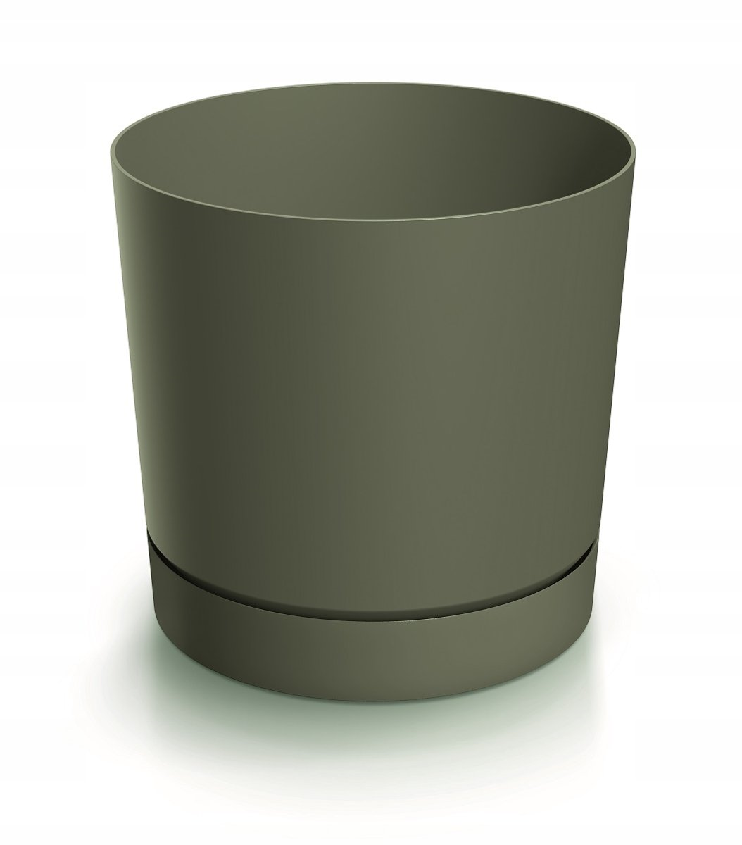 Prosperplast Milly Round Bloempot - Antraciet -Ø 22 cm - 26 cm hoog afbeelding