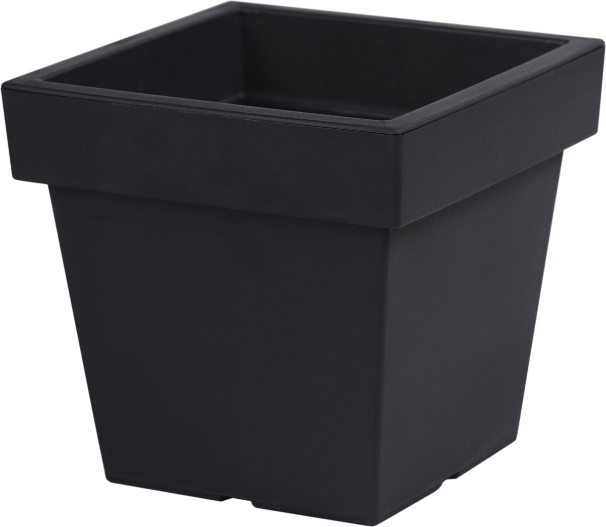 Prosperplast Sandy Bloempot - Antraciet -Ø 39 cm - Met binnenpot afbeelding