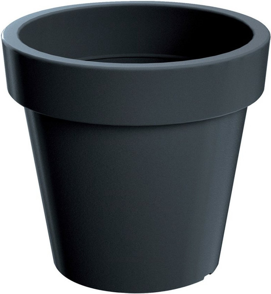 Prosperplast Sandy Slim Hoge Bloempot - Antraciet - 61,2 cm hoog - Met binnenpot afbeelding