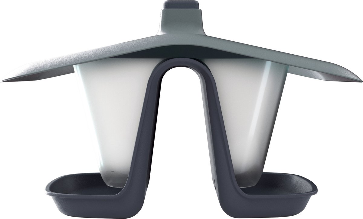Prosperplast Birdyfeed Double Vogelvoedersilo - Antraciet - 28 x 18 x 17 cm afbeelding
