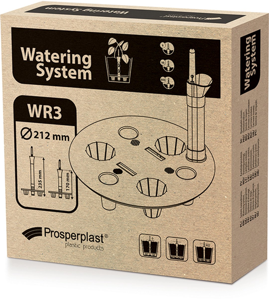 Prosperplast Self-Watering System WR3 - Rond - Voor potten tot 30cm afbeelding
