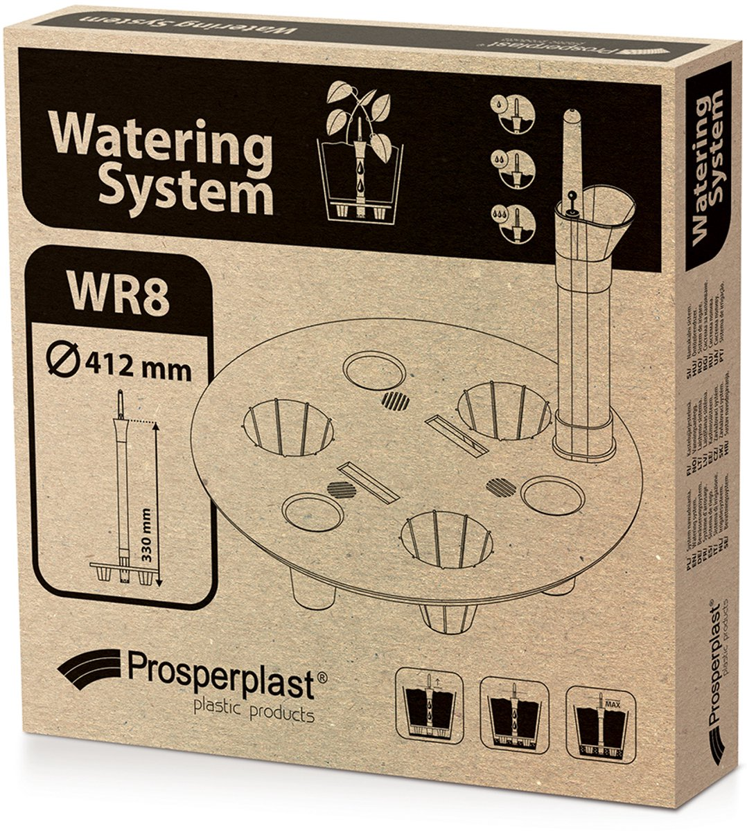 Prosperplast Self-Watering System WR8 - Rond - Voor grote potten (57cm) afbeelding
