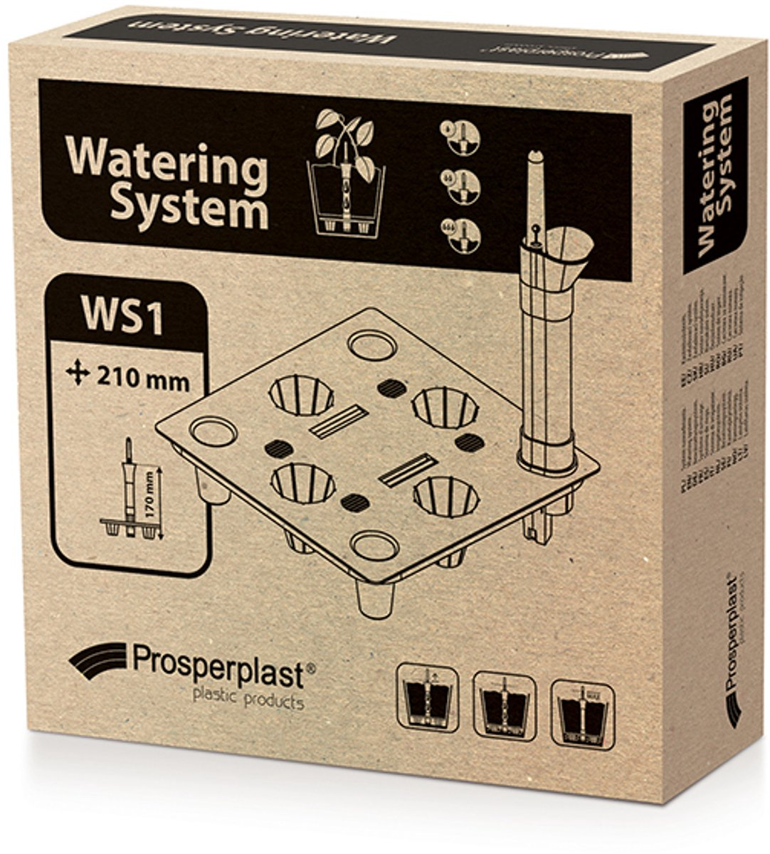 Prosperplast Boardee Hook Balkonbak met haken - Antraciet - 38 cm - 4,9 Liter afbeelding