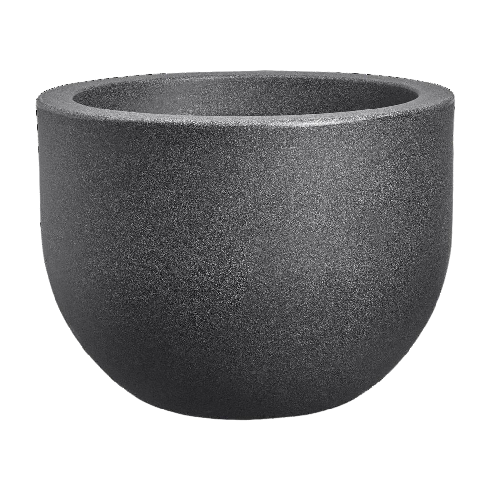 Florus Grace Rond 47cm Bloempot - Antraciet - Lichtgewicht afbeelding