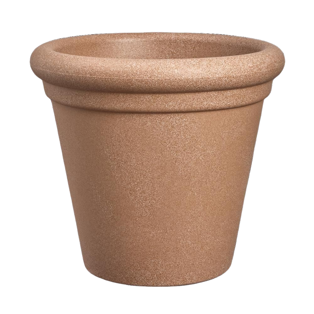 Florus Grace Rond 47cm Bloempot - Terra - Lichtgewicht afbeelding