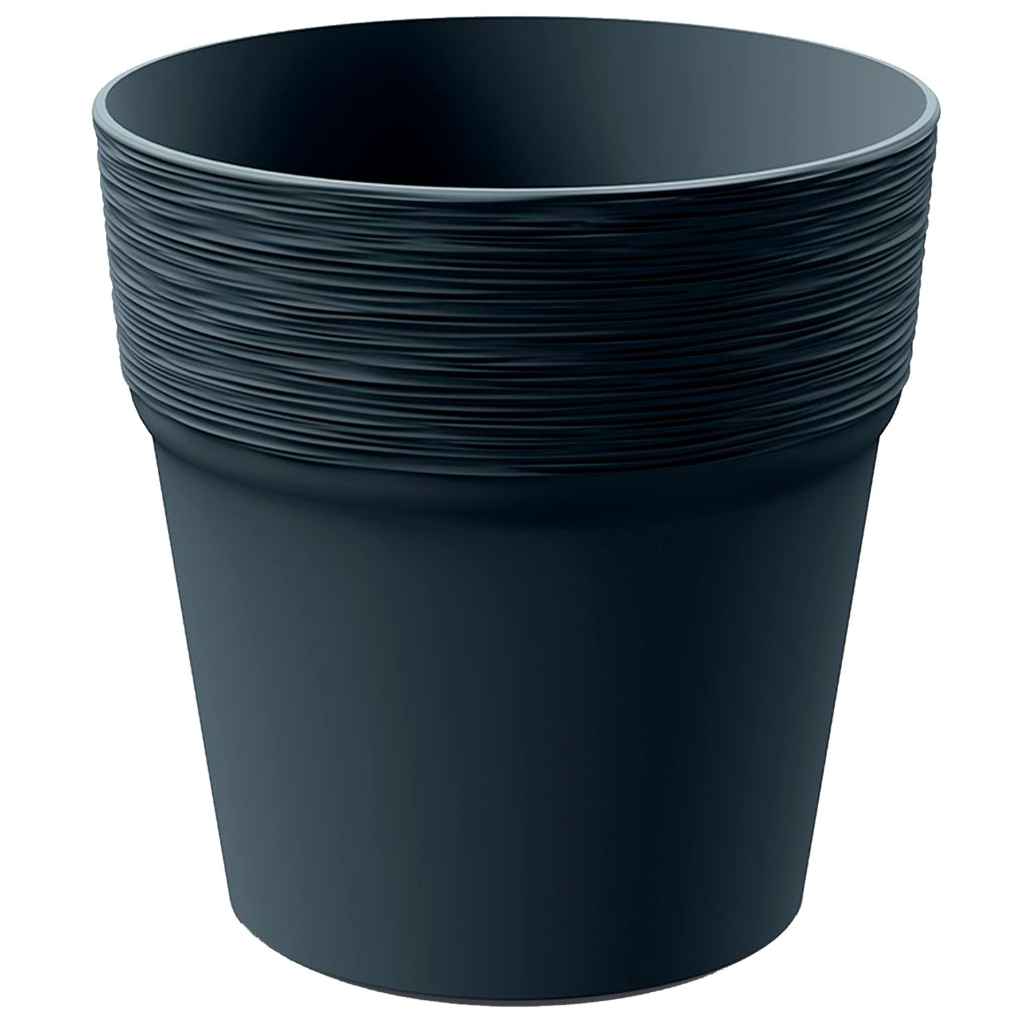 Prosperplast Furu Round Bloempot - Antraciet -Ø 18 cm - 18 cm hoog afbeelding