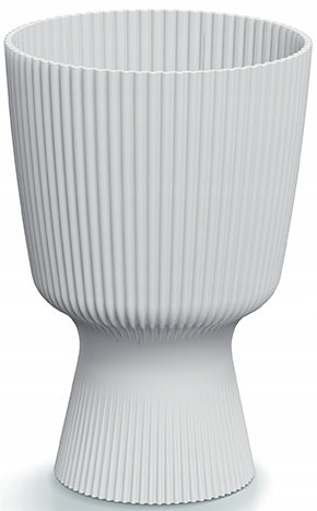 Prosperplast Milly Round Bloempot - Wit -Ø 15 cm - 21,5 cm hoog afbeelding