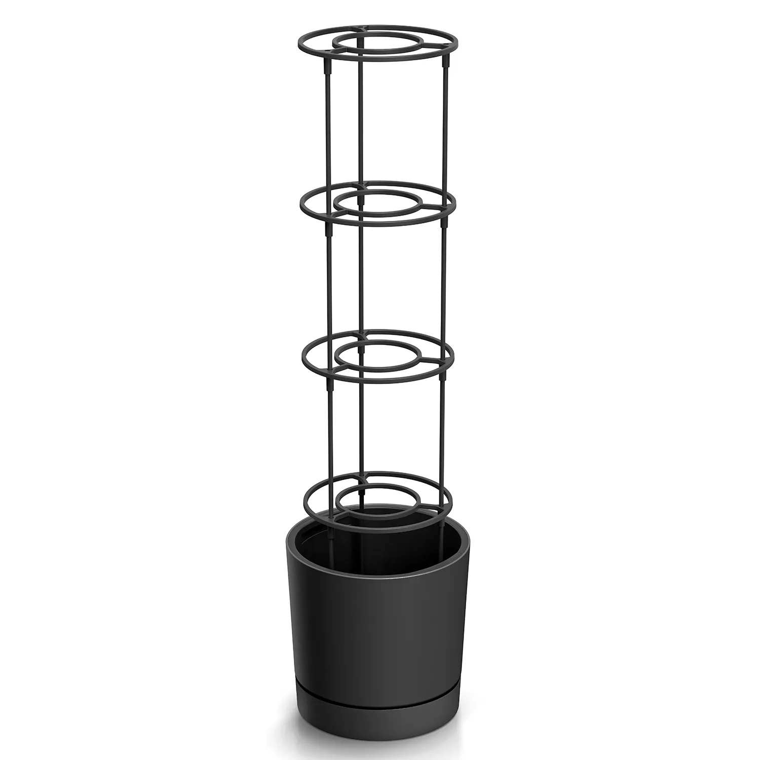 Prosperplast Home Grower Tomatenpot - Met Klimsteun - Ø 29 cm - Antraciet