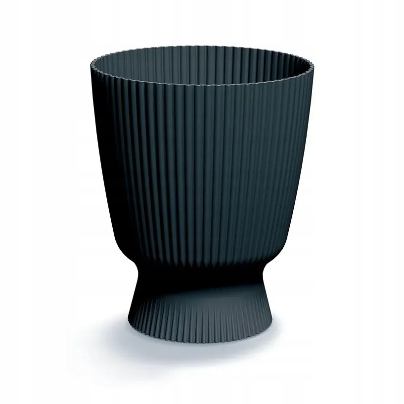 Prosperplast Milly Round Bloempot - Antraciet -Ø 22 cm - 26 cm hoog afbeelding