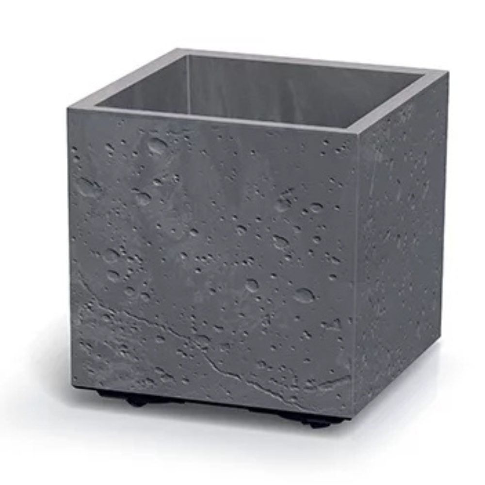 Prosperplast Sierra Square Beton Effect Plantenbak - Marengo - 29x29 cm afbeelding