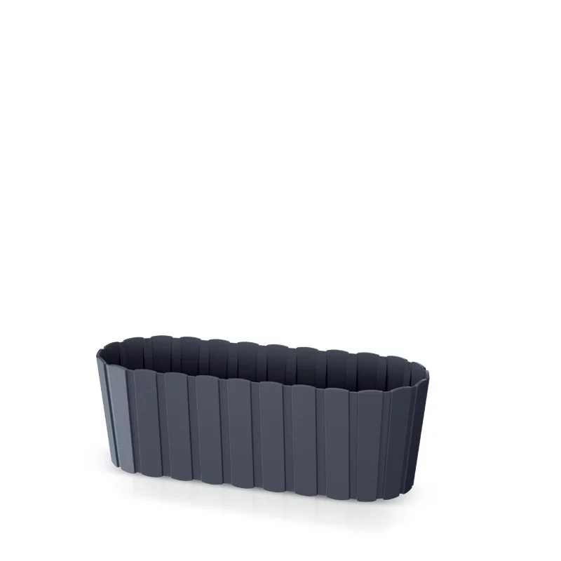Prosperplast Boardee Case Plantenbak - 38 cm - Antraciet - Landelijke Look afbeelding