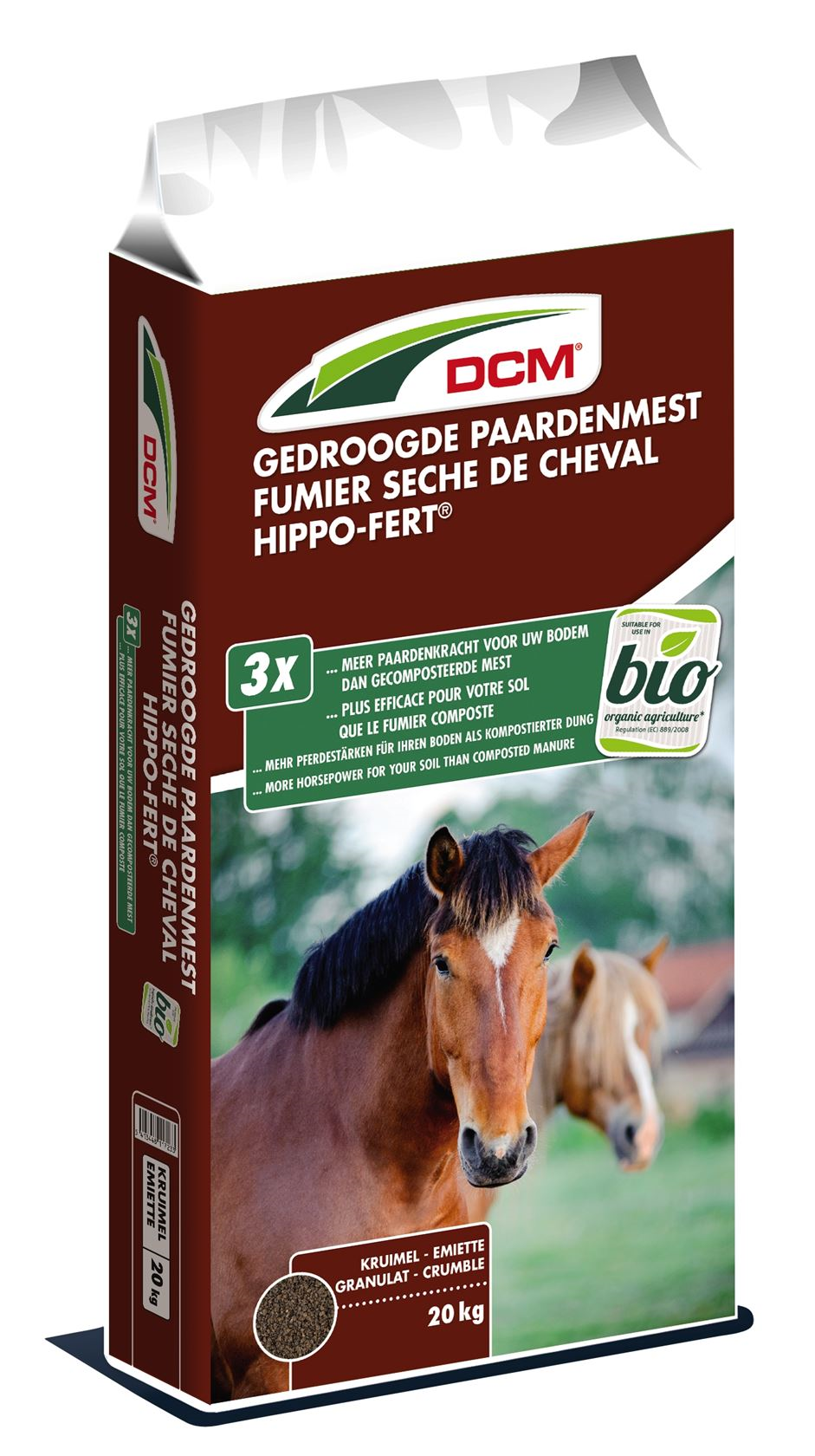 DCM gedroogde paardenmest - 20kg - Bio