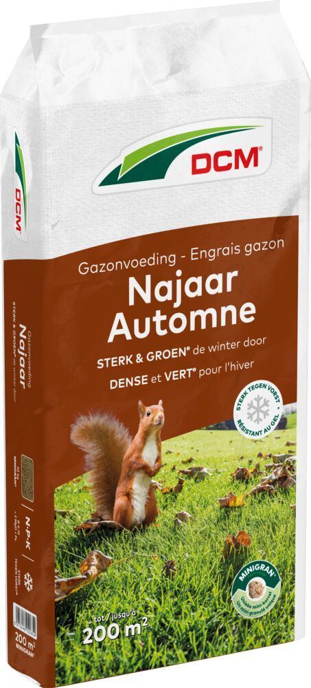 DCM gazonmeststof 10kg voor 200m² - Najaar