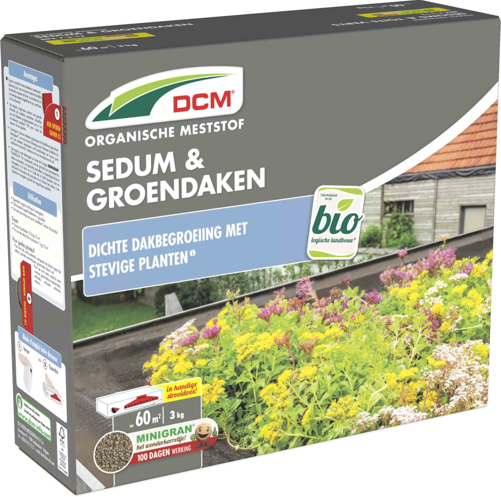 DCM meststof voor Sedum & groendaken - 3kg voor 60m²