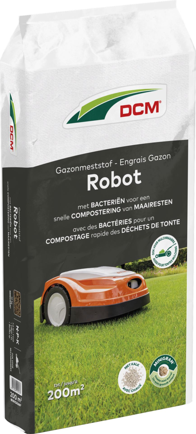 DCM gazonmeststof 10kg voor 200m² - Robot