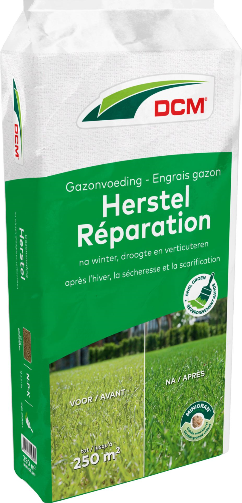 DCM gazonmeststof 10kg voor 250m² - Herstel