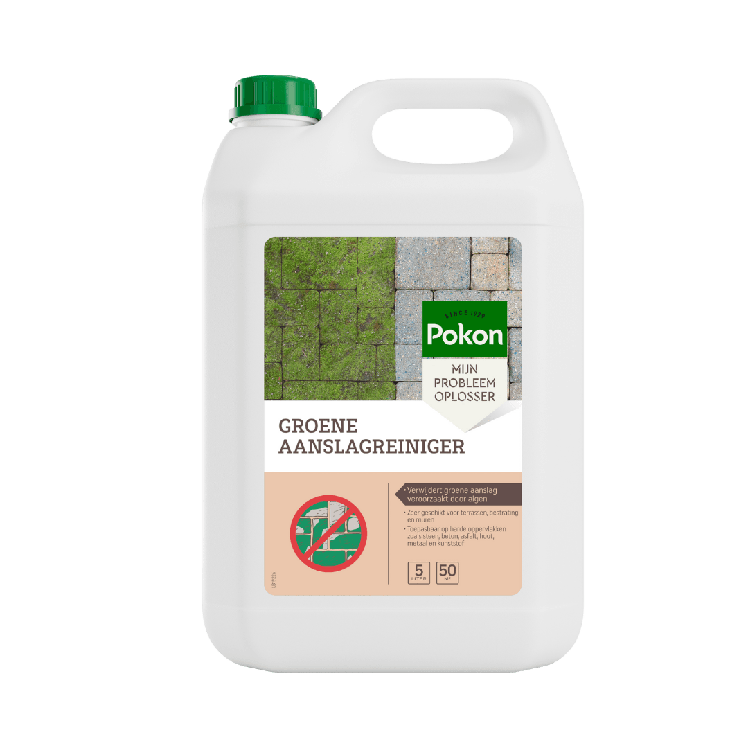 Pokon natuurlijke groene aanslagreiniger - 5 liter (50 m²) - Voor harde oppervlakken, terrassen, bestrating en muren afbeelding