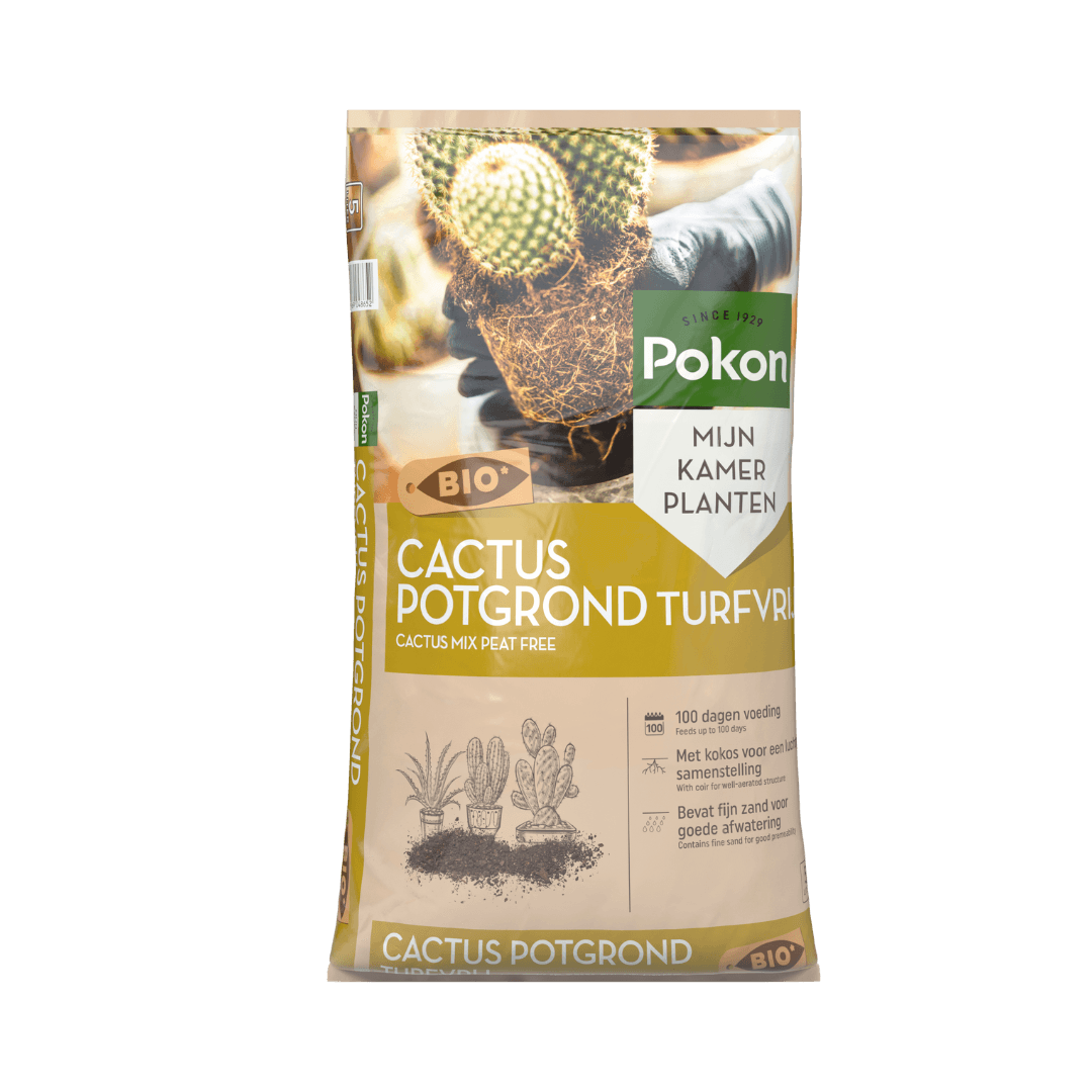 Pokon turfvrije bio potgrond voor cactussen - 5L - 100 dagen voeding afbeelding