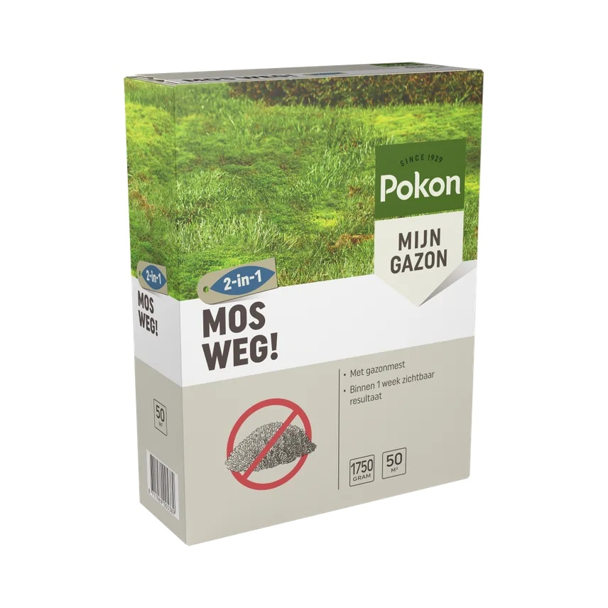 Pokon Mos Weg! mosbestrijder - 1750 gram voor 50m2 afbeelding