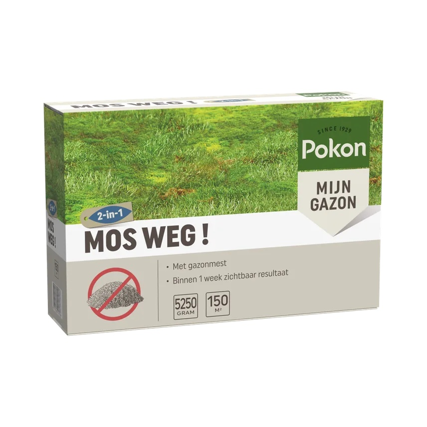 Pokon Mos Weg! mosbestrijder - 5250 gram voor 150m2 afbeelding