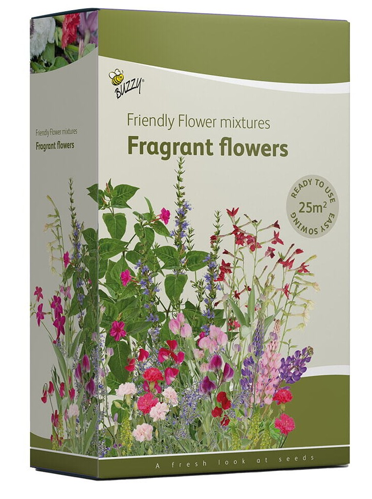 Buzzy Friendly Flowers Strooidoos - Geurende Bloemenmix - 25 m²