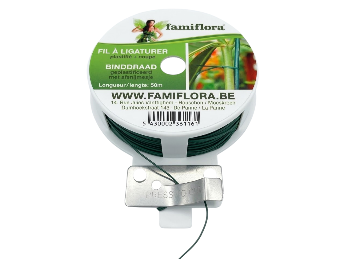 Famiflora binddraad op rol - 50 m- inclusief afsnijmesje