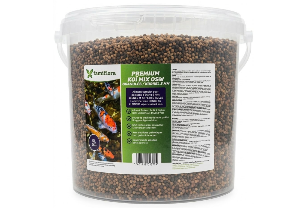Famiflora Koi Mix OSW 3 mm - Vijvervissen & Koi - 5 Liter (ca. 2KG)
