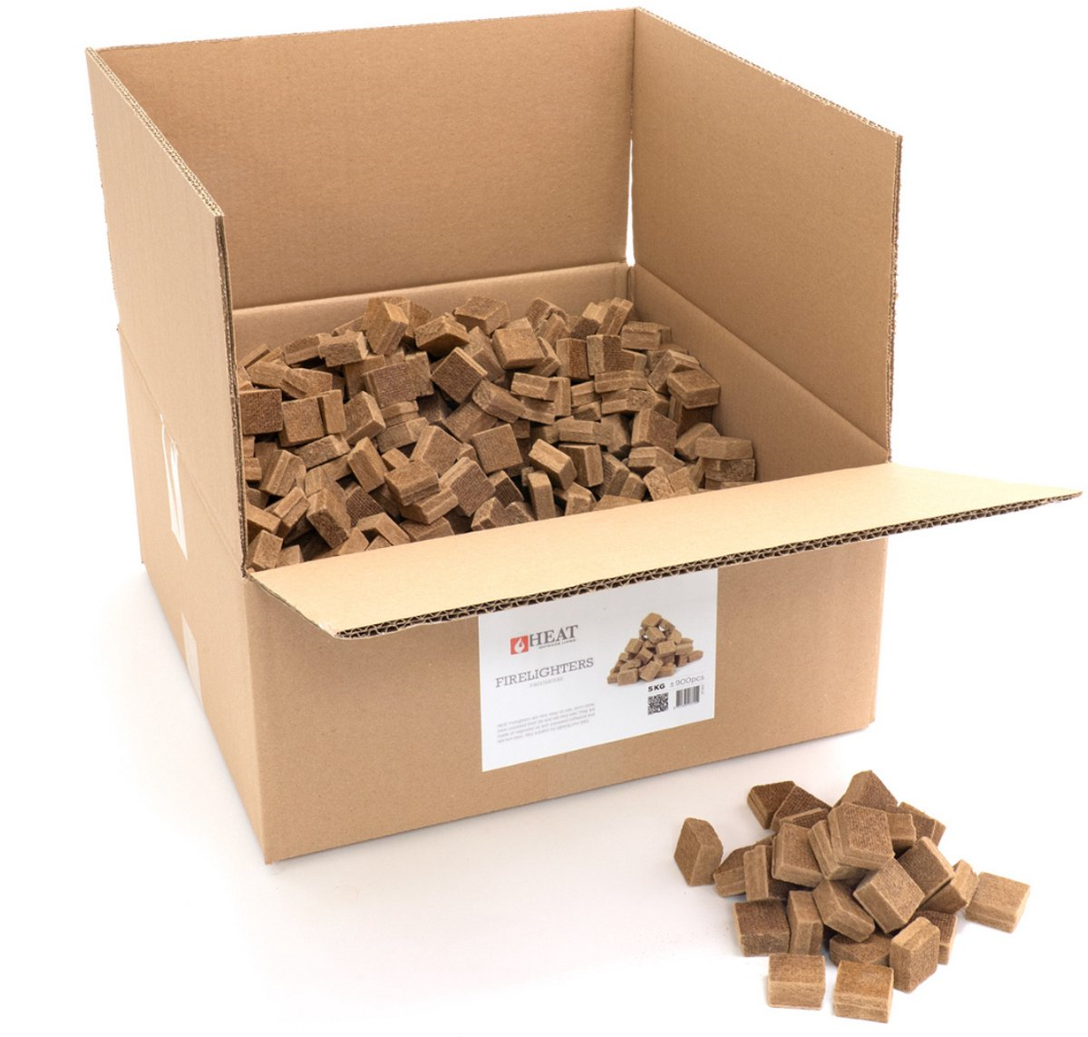 HEAT Outdoor Living Aanmaakblokjes - Bruin - 5 kg (ca. 900 stuks)