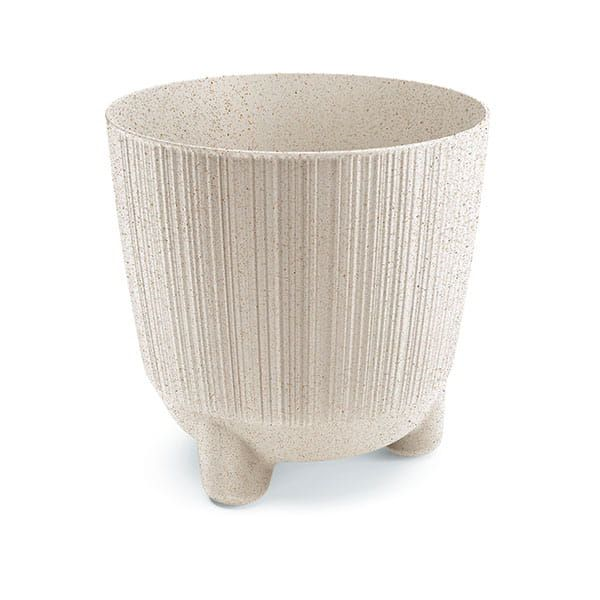 Prosperplast Ryfo N Eco Wood Bloempot - 12,6 cm - Eco Wit