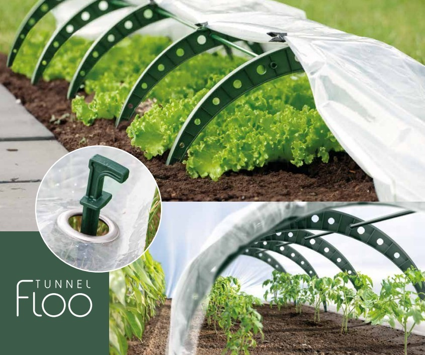 Prosperplast Floo Tunel Kweektunnel - 240 x 57 x 30 cm - Bosgroen - Voor vroege oogst