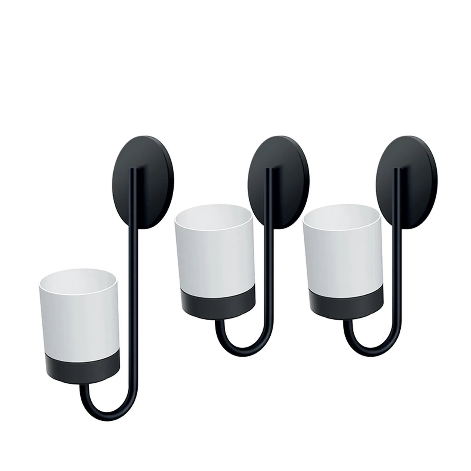 Prosperplast Bloomie Hanger Set - Wandplantenbakken Wit - 3 stuks - 27x23,5x84,5 cm