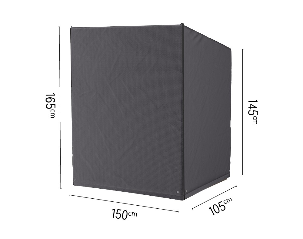Platinum AeroCover Strandstoelhoes - 150 x 105 x H145/165 cm - Ademend & Waterbestendig - Antraciet