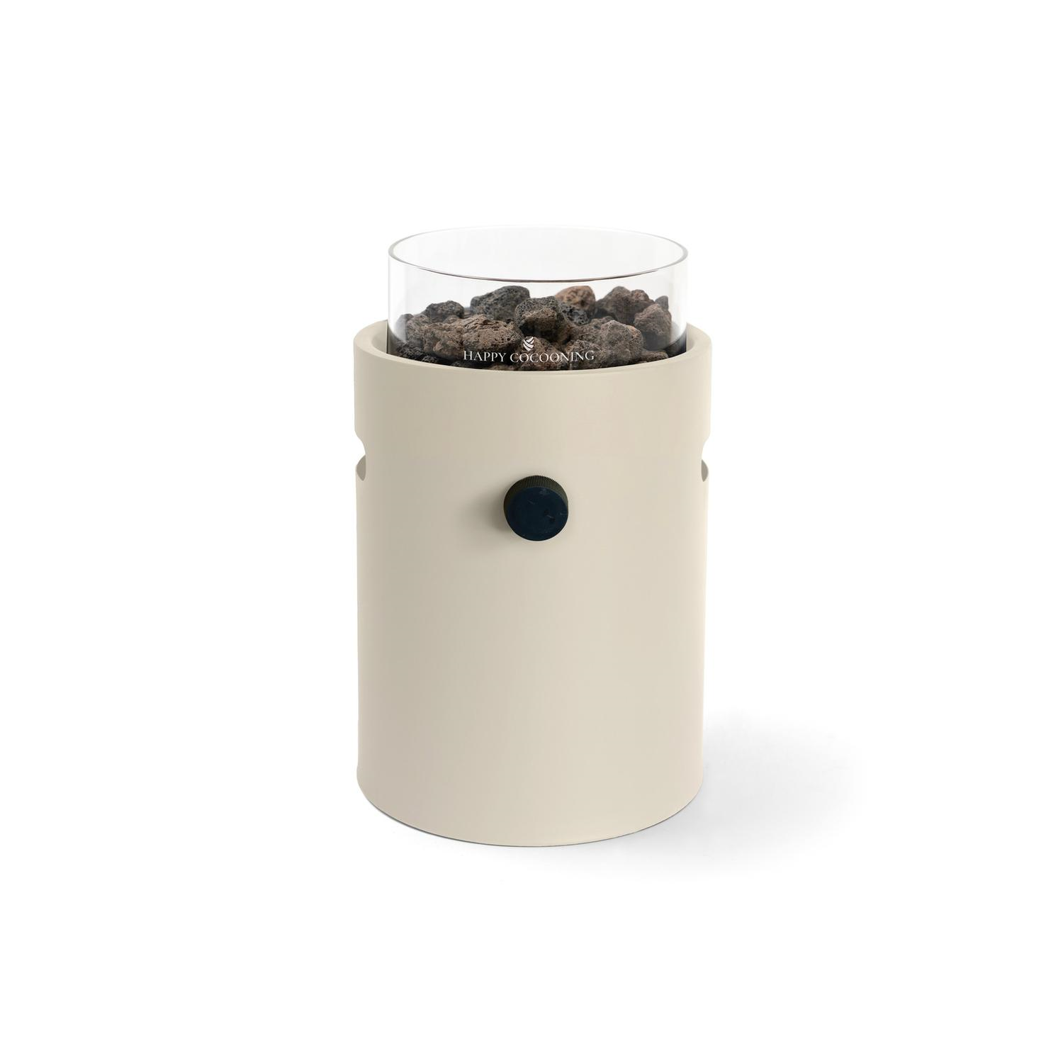 Happy Cocooning Lumi Steel Tafelbrander - Ø 21,5cm - Oyster Beige - Staal