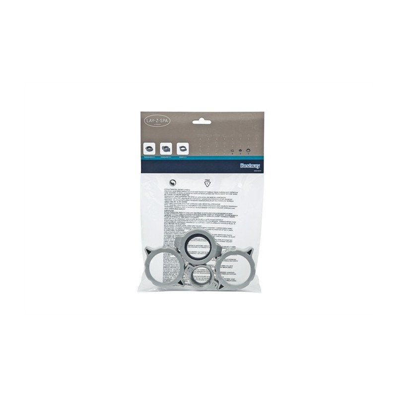 Reserveonderdeel - Bestway Moeren & Ringen Set - Lay-Z-Spa HydroJet Pro - Inlaat/Uitlaat - Spare parts